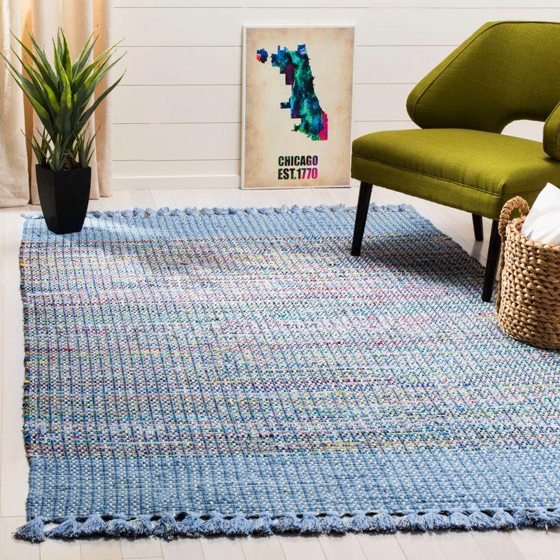 Montauk MTK972 Hand Woven Area Rug - Blue/Multi - 5'x8' - Safavieh.