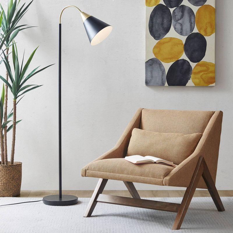 Beacon Arched Floor Lamp Matte Black - Ink+Ivy