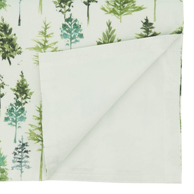 Green Forest Trees Design Polyester Table Runner 16" x 90"