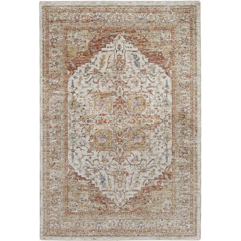 Petra Vintage Medallion Iv/Rust Rectangular Indoor Rug