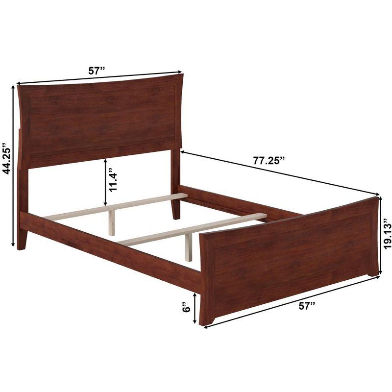 AFI Furnishings Metro Low Profile Solid Wood Platform Bed with Matching Footboard