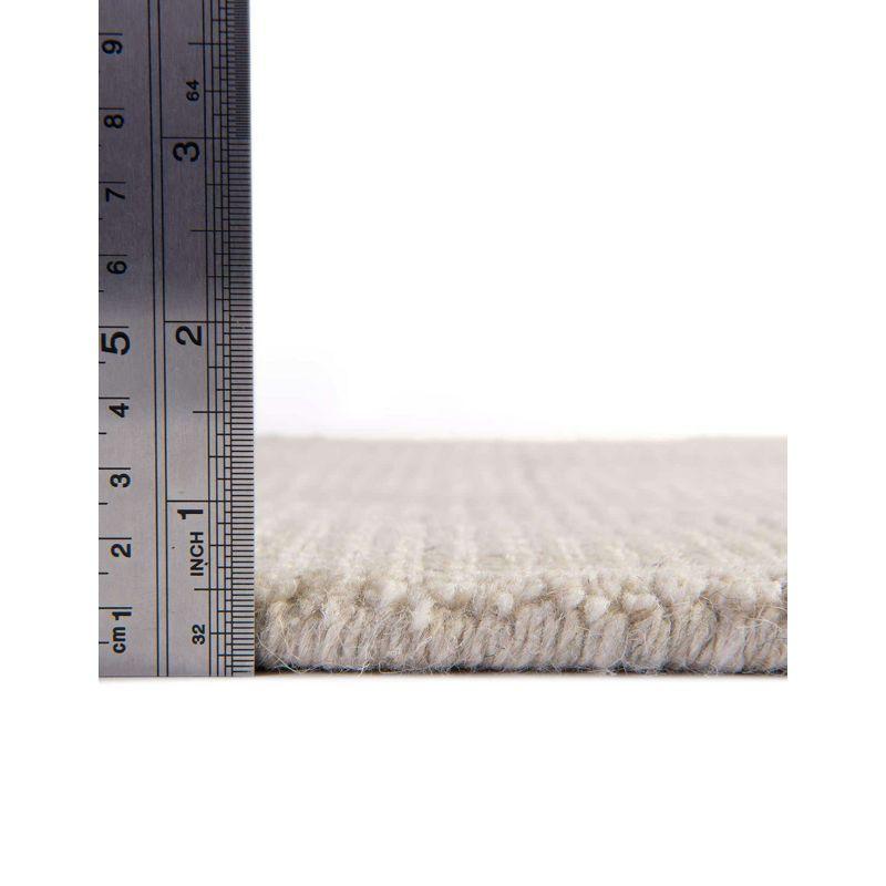 Vanilla Bean Hand-Knotted Wool Runner Rug, Easy Care