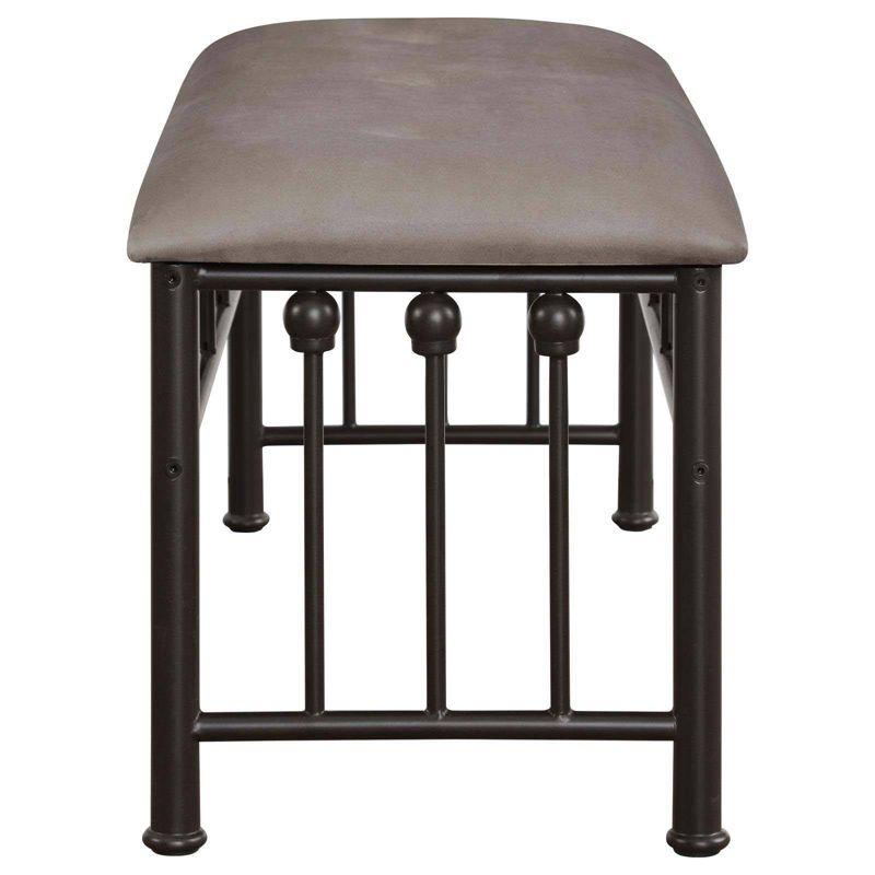 Coaster Livingston Traditional Upholstered Bench Brown/Dark Bronze