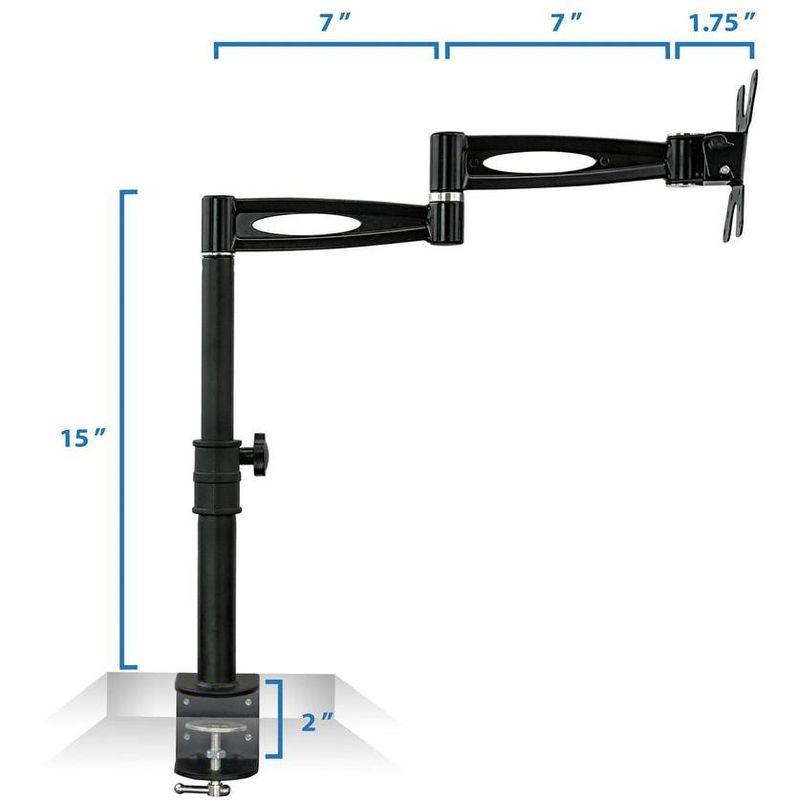 Mount-it Mount-It Full Motion Height Adjustable Single Monitor Arm Mount | Fits 13 - 30 in. Computer Screens