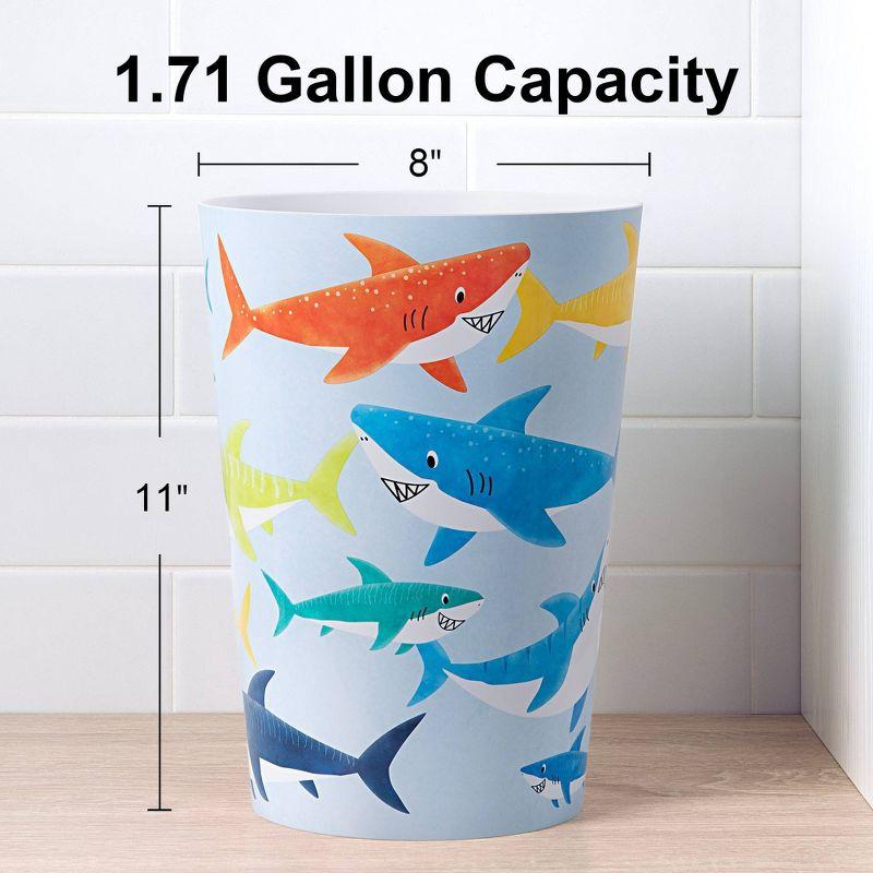 Plastic Open Waste Basket - 1.71 Gallons