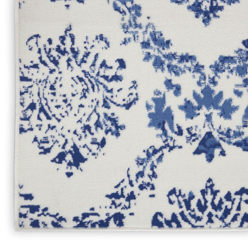 Nourison Whimsicle WHS01 Indoor only Area Rug - Ivory Navy 7' x 10'
