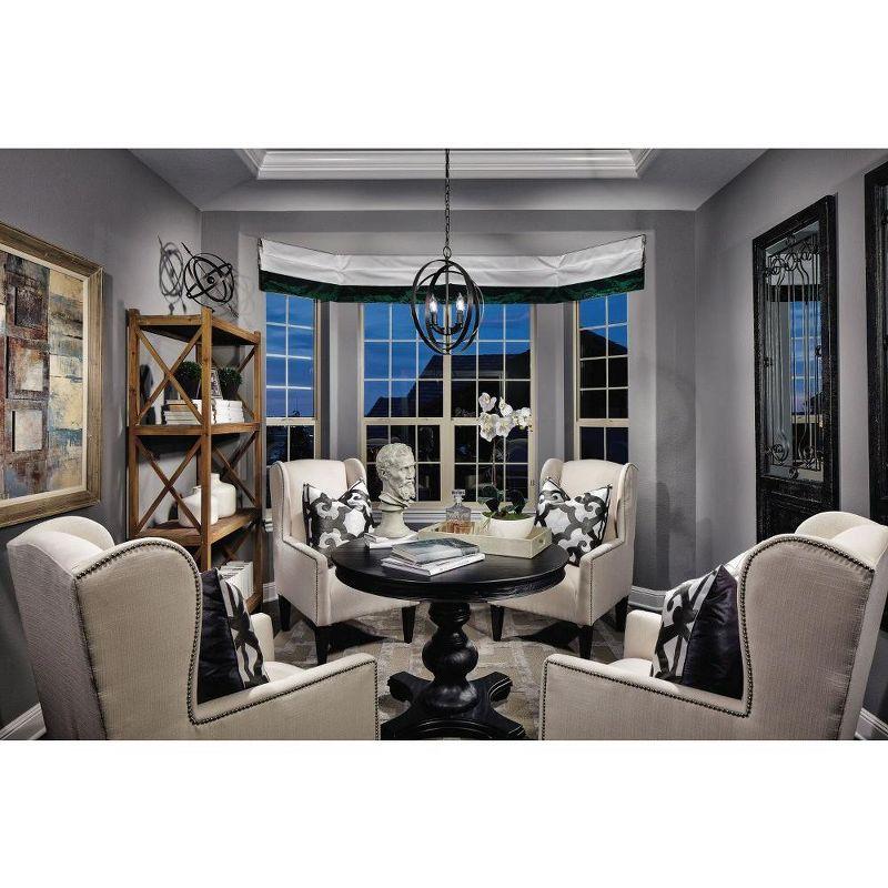 Progress Lighting Equinox 4-Light Foyer Pendant, Steel, Antique Bronze, No Shade