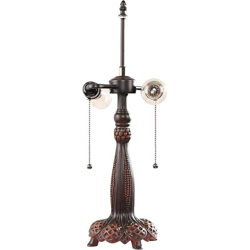 Chloe Lighting "Empress" Tiffany-Style Dragonfly 2 Light Table Lamp 16 Inch Shade