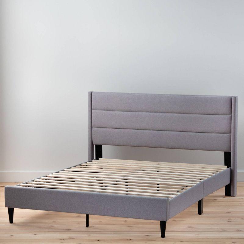 Amelia Upholstered Triple Lined Platform Bed - Brookside Home