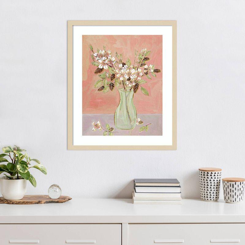 Here Comes the Bloom II Svelte Natural Framed Wall Art Print