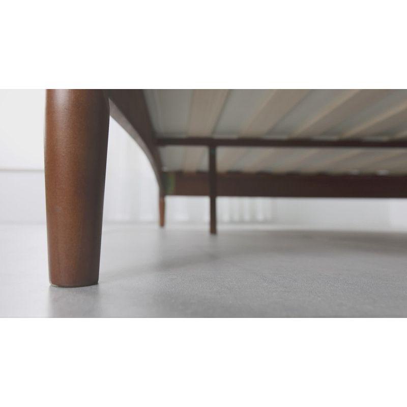 King Linda Wood Platform Bed Frame Brown - Zinus: Solid Pine, No Box Spring Needed, Easy Care