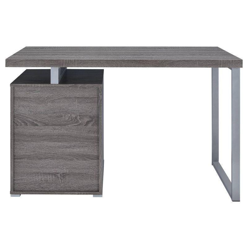 Brennan 3 Drawer Office Desk with Reversible Cabinet - Coaster