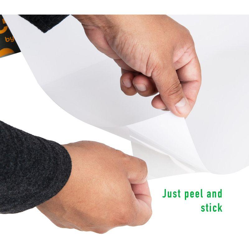 Mind Reader Adhesive Dry Erase Whiteboard Roll, 2 Dry Erase Markers, Planner, Office, 24 inches wide x 10 feet long | Wayfair