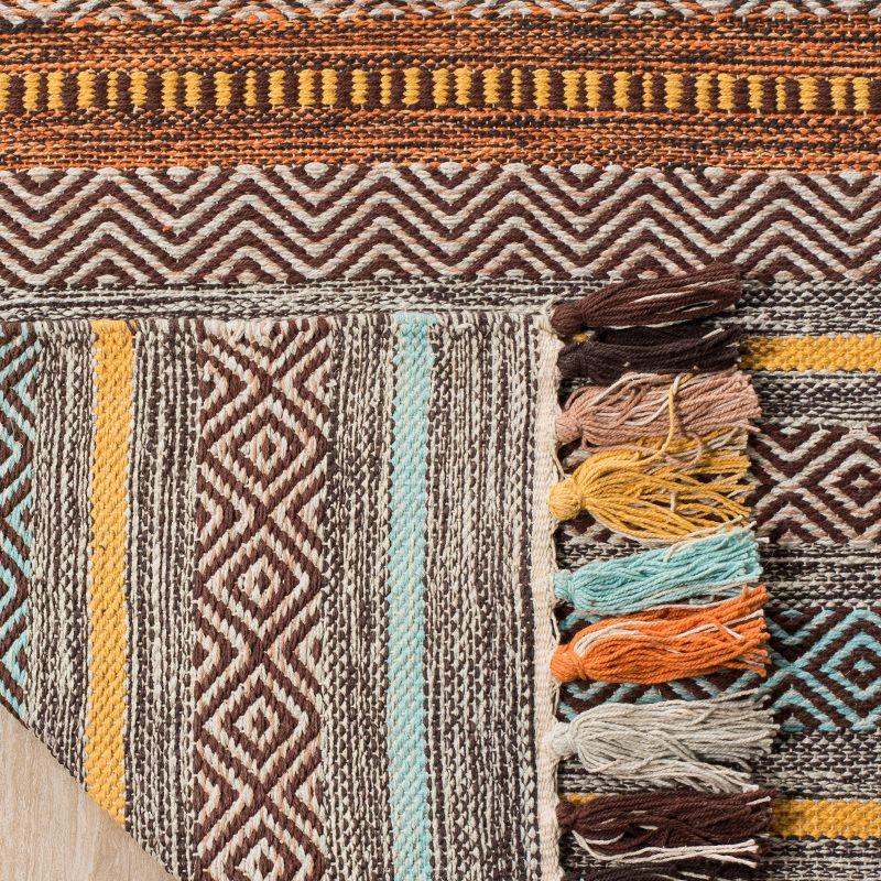 Montauk MTK901 Hand Woven Area Rug - Turquoise/Brown - 3'x5' - Safavieh.