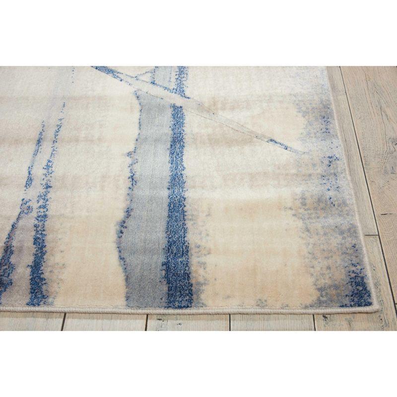 Nourison Somerset Ivory Blue Area Rug ST18 9'6" x 13'