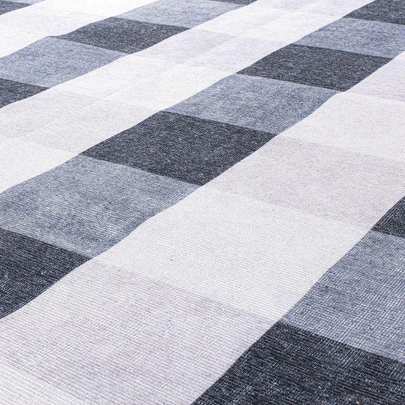 GeoSync 5'x7' Gray Geometric Flat Woven Easy-Care Rug