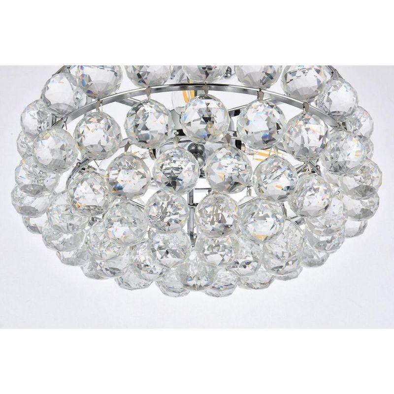 Elegant Lighting Savannah 14 inch flush mount in chrome