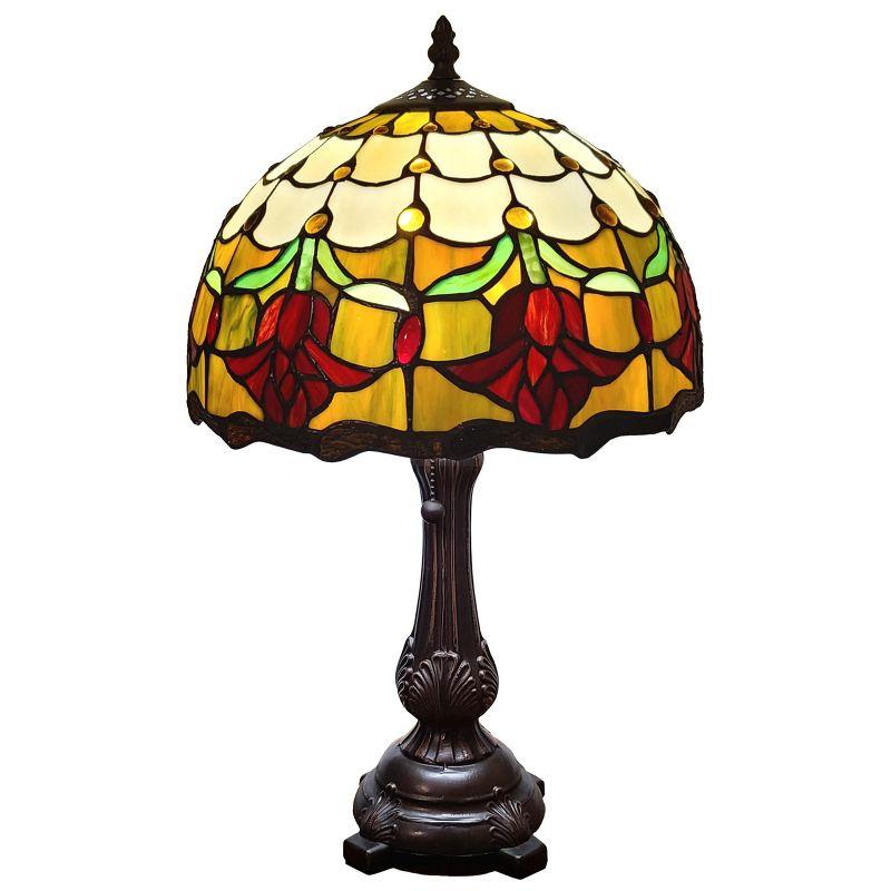 Amora Lighting Tiffany Style Tulips Table Lamp 19" Tall