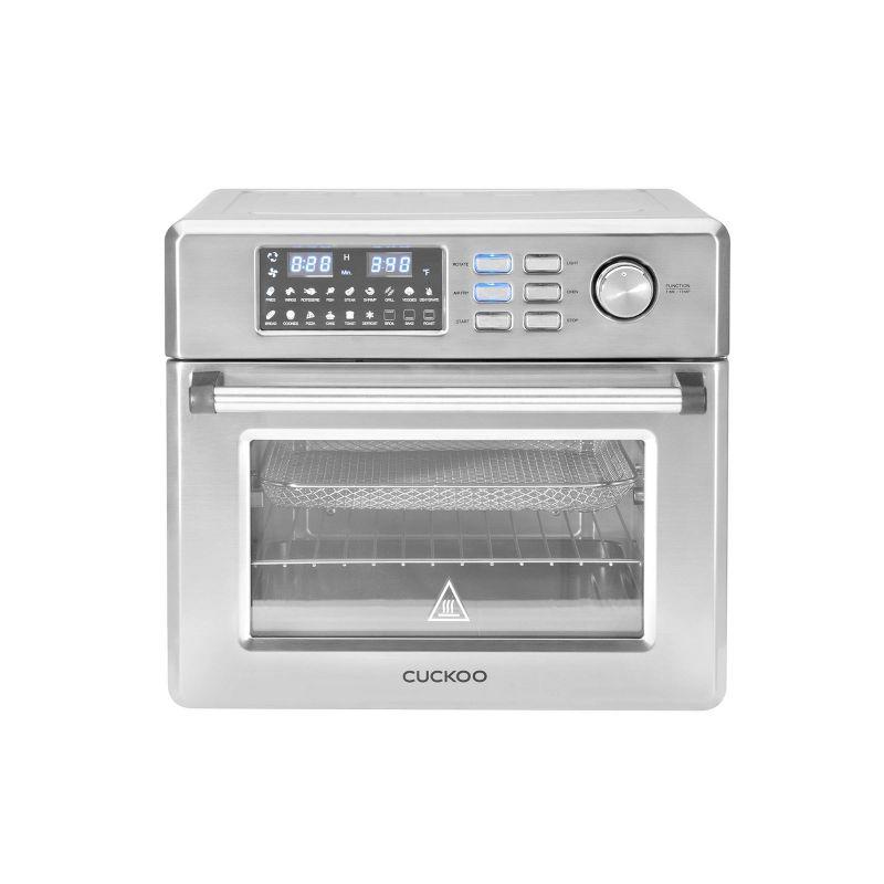 Cuckoo Electronics CUCKOO Air Oven | 18 Preset Modes, 360 Convectional Cooking, Premium Interior & Exterior, All accessories included Black/Stainless Steel CAFO-A2601S