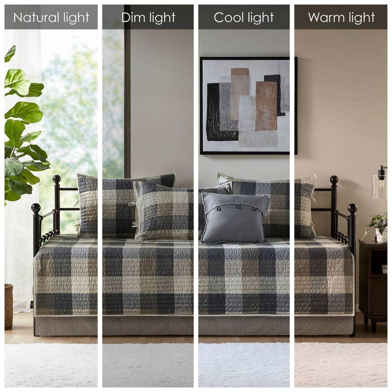 Madison Park Ridge 3 Piece Reversible Plaid Daybed Cover Set