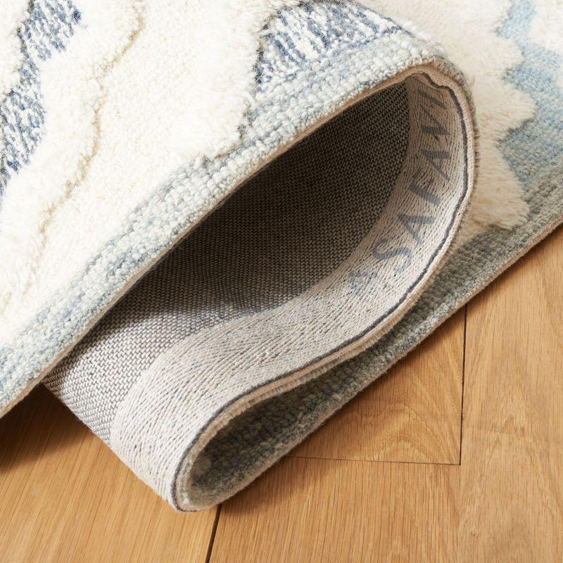 Metro MET111 Hand Tufted Indoor Area Rug - Ivory/Light Blue - 8'x10' - Safavieh