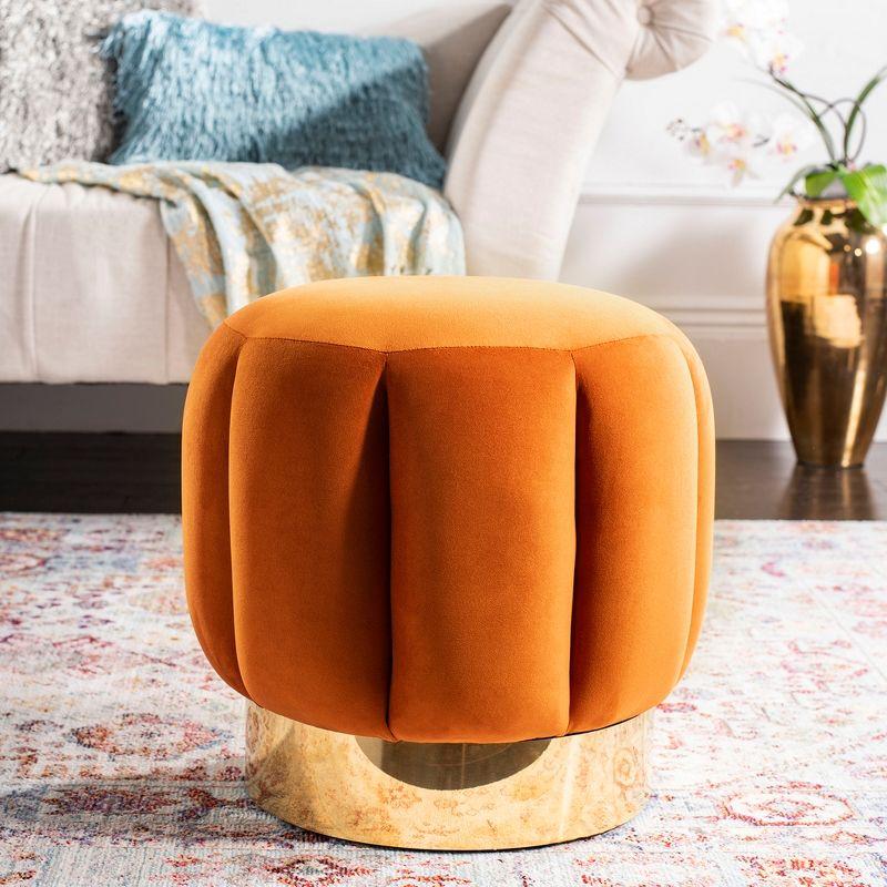 Maxine Channel Tufted Ottoman  - Safavieh