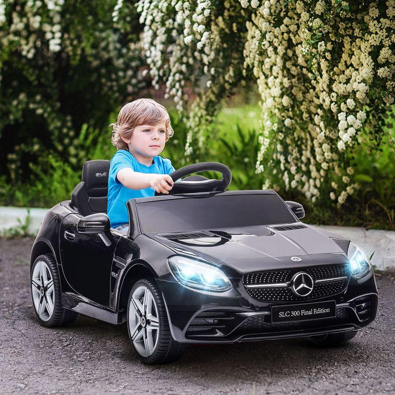 Aosom 12V Electric Car for Kids Ride On Toy Battery Powered Toddler Electric Vehicles Big Wheels for Girls to Drive