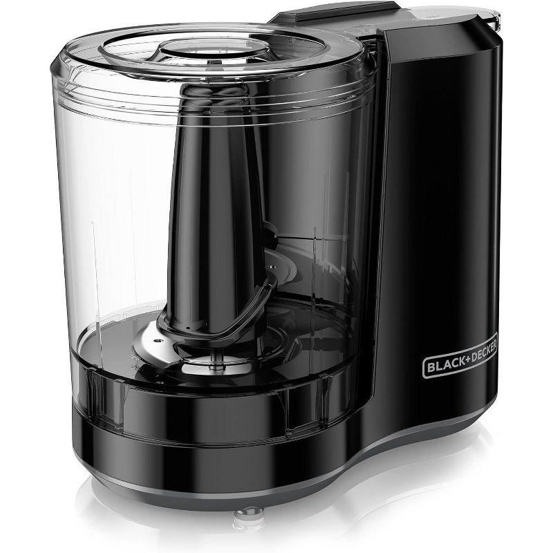 BLACK+DECKER 3-Cup Electric Food Chopper, HC300B, One Touch Pulse, 175W Motor, Stay-Sharp Blade, Dishwasher Safe