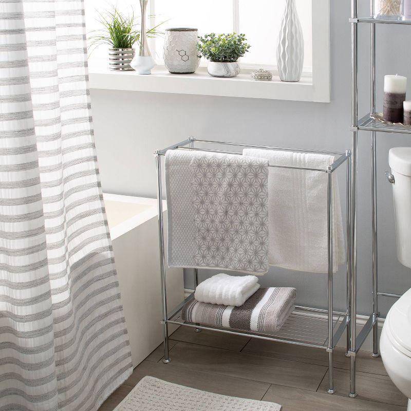 Metro Collection Towel Rack Chrome - Organize It All
