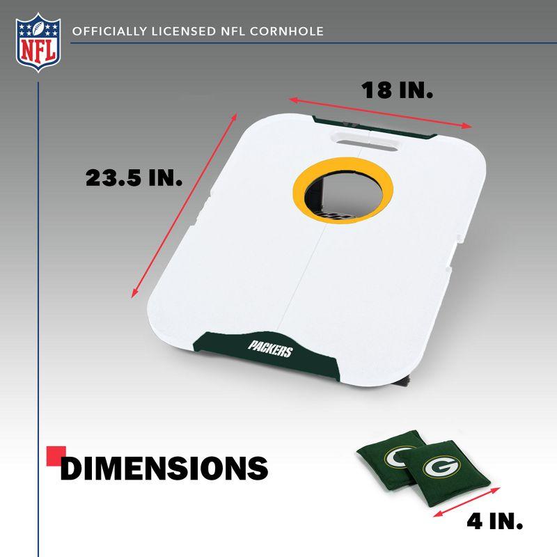 NFL Green Bay Packers All-Weather Travel Cornhole Set