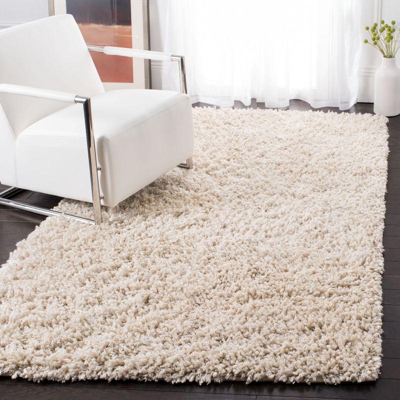 Sheep Shag SSG212 Hand Woven Area Rug - Ivory - 8'x10' - Safavieh.