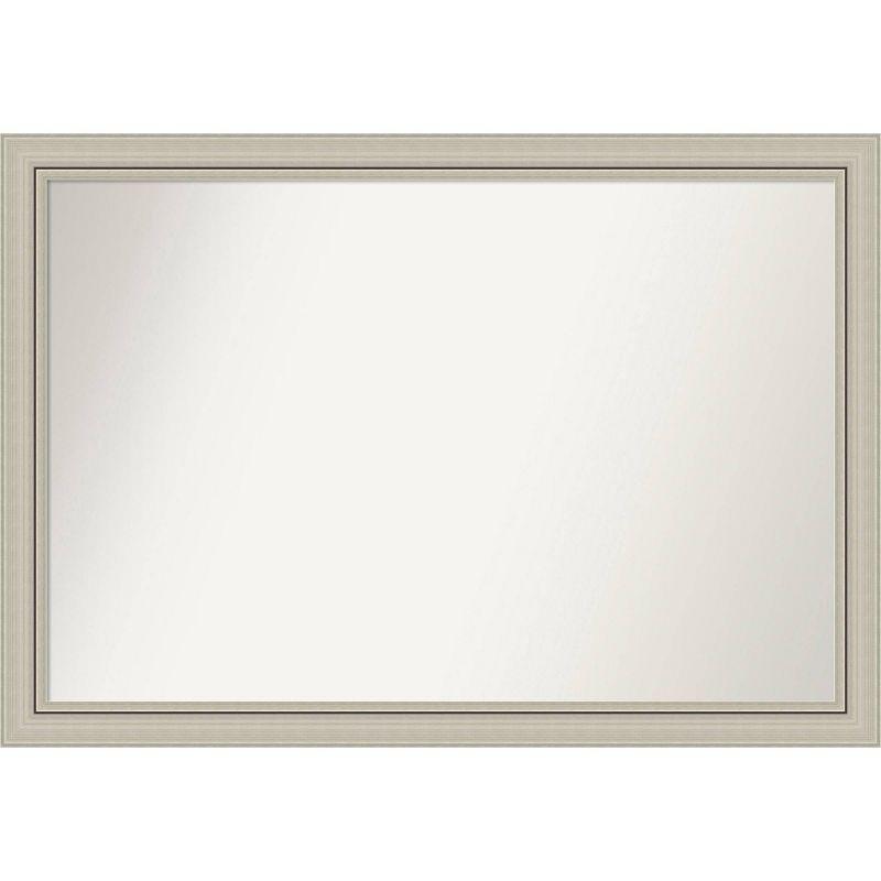 Romano Silver Narrow Wood Framed Full Length Bathroom Mirror