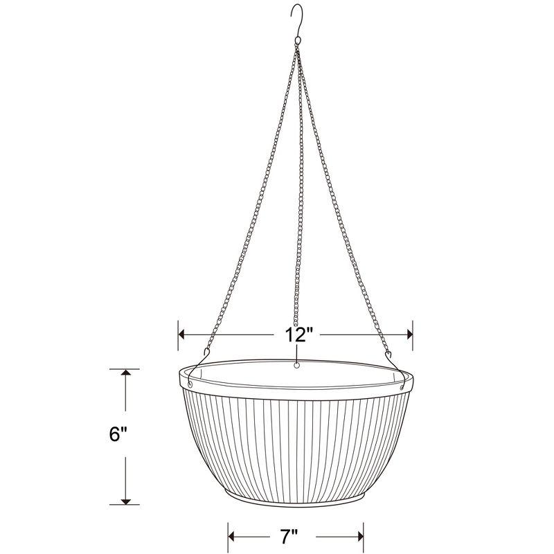 Southern Patio® Westlake Hanging Resin Pot Planter Round