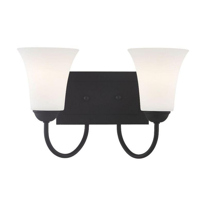 Livex Lighting Ridgedale 2 - Light Vanity in  Black