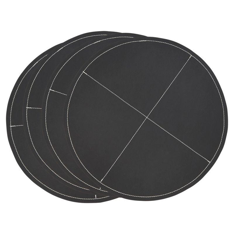 Mirela Collection 100% Polyurethane No Pattern Round Placemat