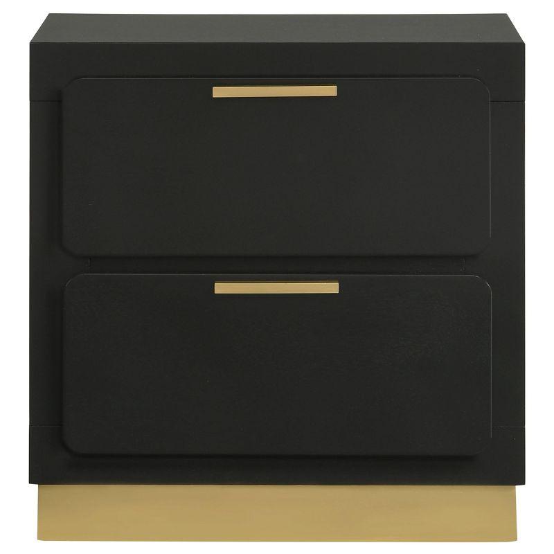 Coaster Home Furnishings Caraway 2-Drawer Nightstand Black