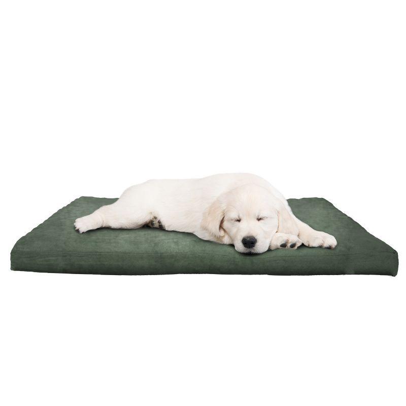 Small Forest Green Orthopedic Foam Pet Bed