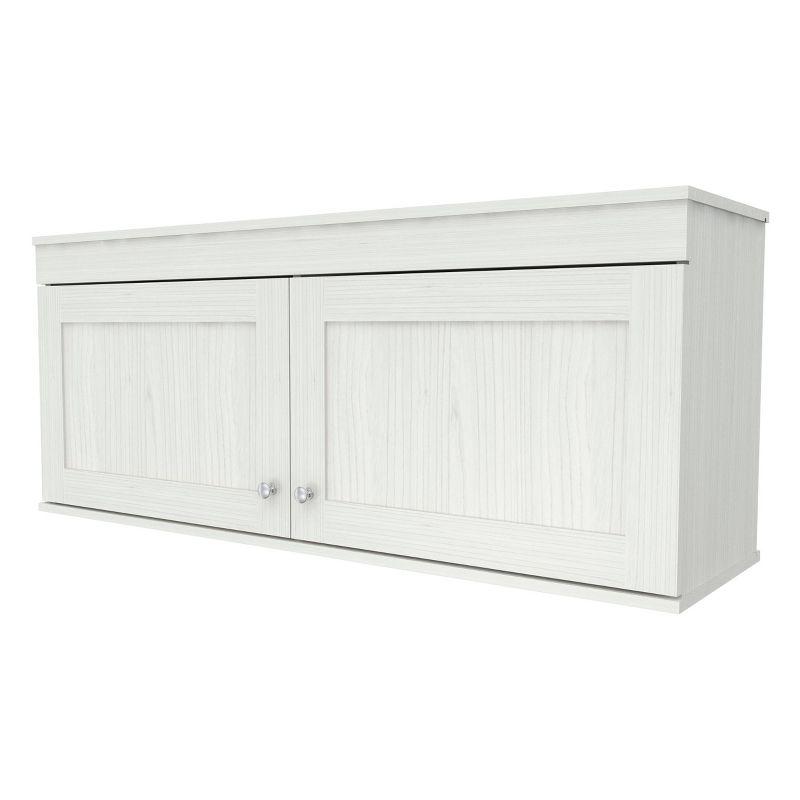 Shaker White 52'' Wall Mounted Buffet Cabinet with Adjustable Shelves