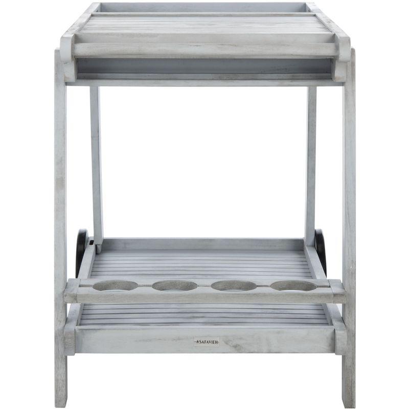 Orland Outdoor Tea Trolley PAT7010 - Grey - Safavieh