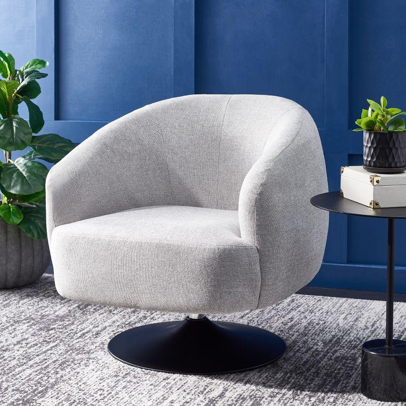 Ezro Upholstered Accent Chair - ACH5105 - Light Grey - Safavieh