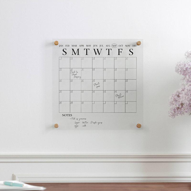 Thomas Martha Stewart Acrylic Wall Calendar with Dry Erase Marker and Mounting Hardware