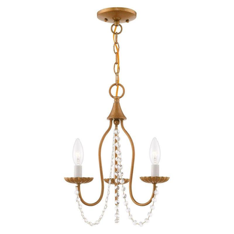 Livex Lighting Alessia 3 - Light Chandelier in  Antique Gold Leaf