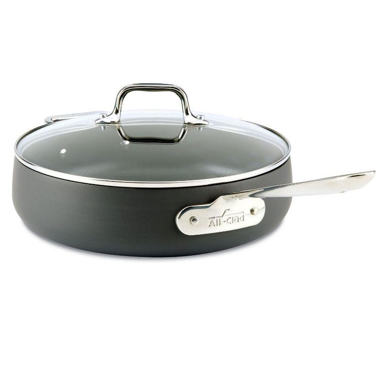 All-Clad 4-Quart Nonstick Hard-Anodized Aluminum Sauté Pan with Lid