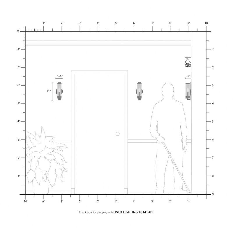 Everly Quinn Bernd Steel Candle Wall Light