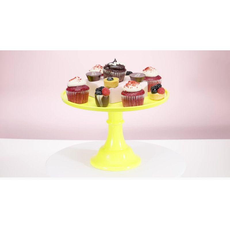 Pink Melamine Cake and Cupcake Stand