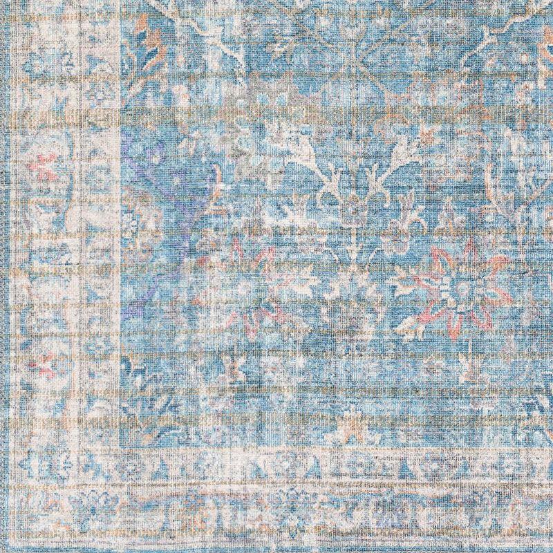 Mark & Day Markleville Washable Woven Indoor Area Rugs Pale Blue