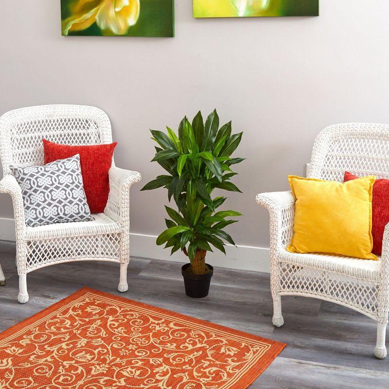 Primrue 3ft. Corn Stalk Dracaena Artificial Plant (Real Touch)