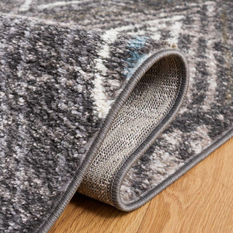Amsterdam AMS110 Power Loomed Indoor Area Rug - Dark Grey/Grey - 8'x10' - Safavieh