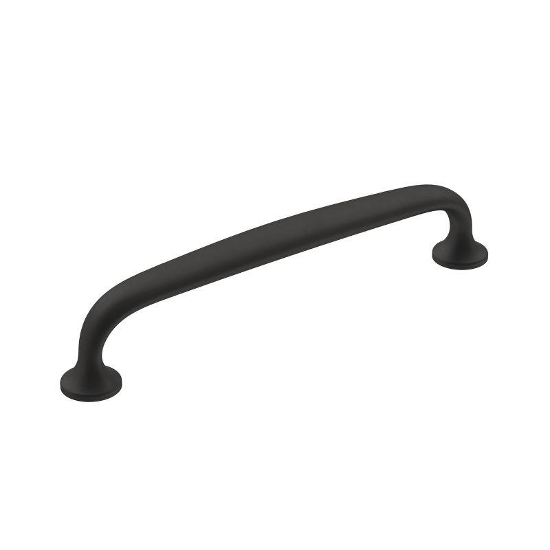 Matte Black Traditional Cabinet Bar Pull with Mounting Hardware