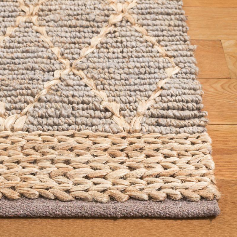 Natural Fiber NF951 Hand Loomed Indoor Area Rug - Silver - 6'x9' - Safavieh